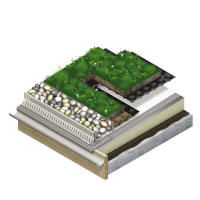 The modular Green Roof system from D & T is pre-grown, easy to install and comes in 0.5 sq m modular trays